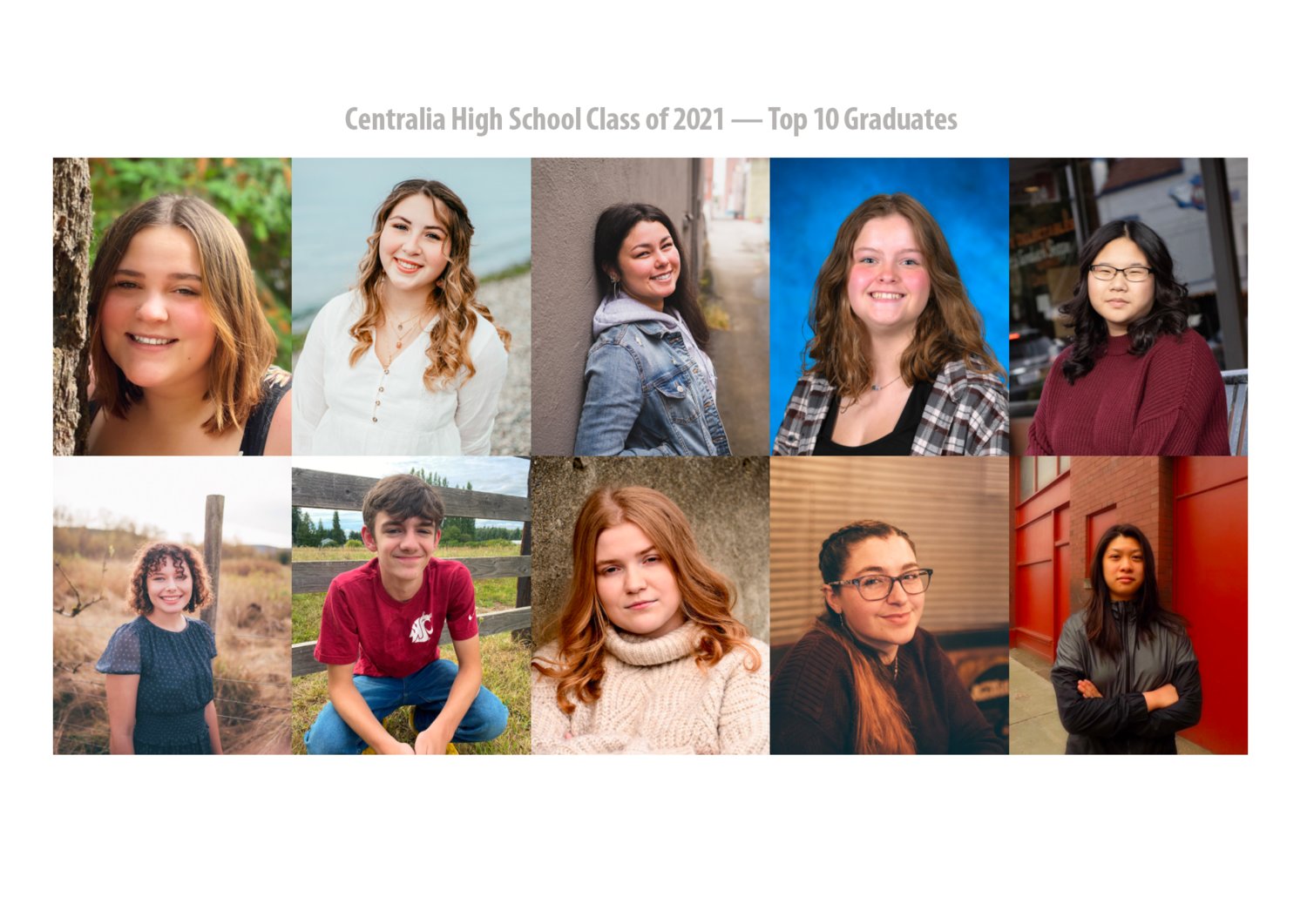 Centralia High School — Top 10 Graduates